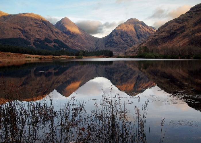 Autumn color at Fort William in the Scottish Highlands