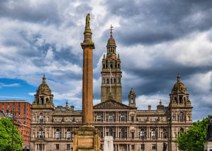 George Square in Glasgow, Scotland