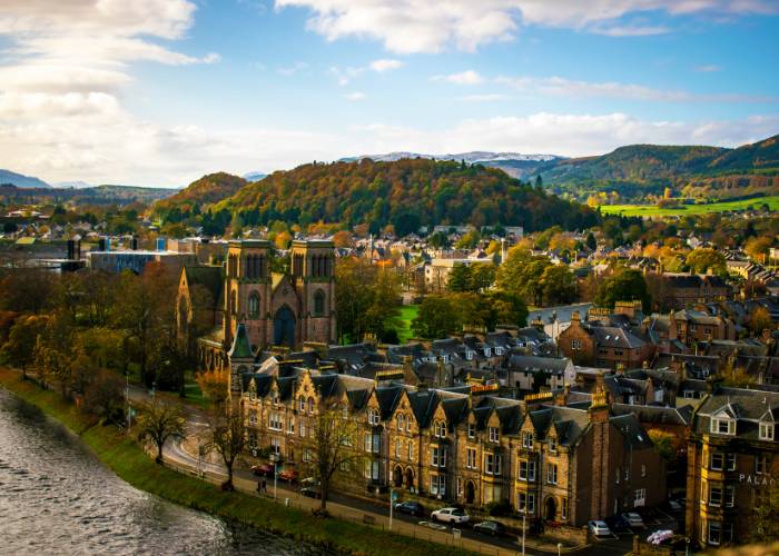 Panoramic view of Inverness, Scotland