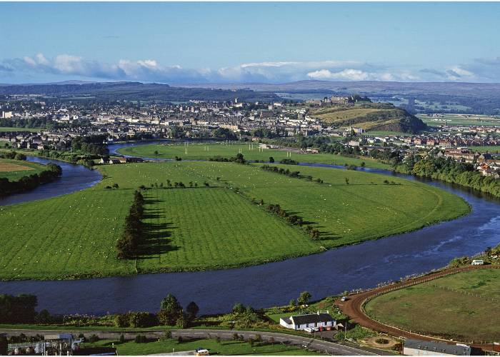 View of the river forth in Stirling, Scotland