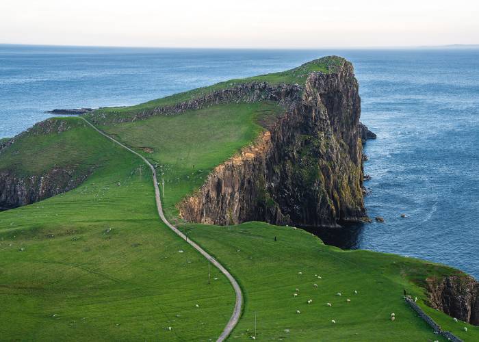 View of Neist Point Lighthouse on the Isle of Skye, Scotland